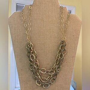 Multi Chain Link‎ Layered Necklace